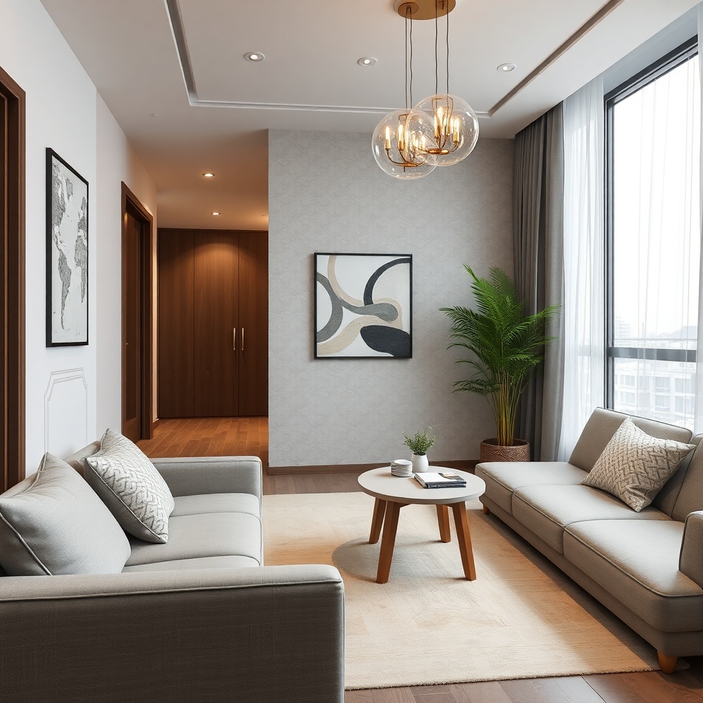 Modern bir apartman cephesinde Köprü Pencere alüminyum kasalı pencere